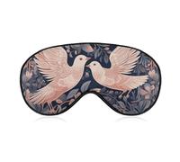 Schlafmaske für Männer und Frauen, Vogel auf Ast, Augenmaske zum Schlafen, bequeme Augenbinde, Augenabdeckung mit verstellbarem Riemen für Reisen, Yoga, Nickerchen, Schichtarbeit