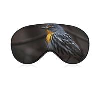 Schlafmaske für Männer und Frauen, Vogel sitzend auf Ast, Augenmaske zum Schlafen, bequeme Augenbinde, Augenabdeckung mit verstellbarem Riemen für Reisen, Yoga, Nickerchen, Schichtarbeit