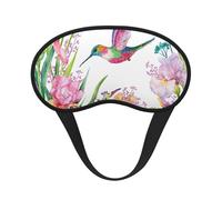 Schlafmaske für Seitenschläfer, Garten mit Vögeln und Blumen, niedliche Verdunkelung, Augenmaske für Zuhause oder Reisen