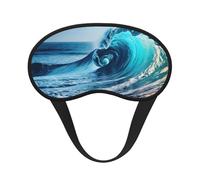 Schlafmaske für Seitenschläfer, Motiv: Ozean, Meereswelle, Cup-Form, Verdunkelung, Augenmaske, Schattierungen, Abdeckung für Damen und Herren