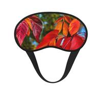 Schlafmaske für Seitenschläfer, Motiv: rote Blätter und Früchte, Cup-Form, Verdunkelung, Augenmaske, Schattierungen, Abdeckung für Damen und Herren