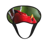Schlafmaske für Seitenschläfer, schöne rote Vögel, Cup-Form, Verdunkelung, Augenmaske, Schattierungen, Abdeckung für Damen und Herren