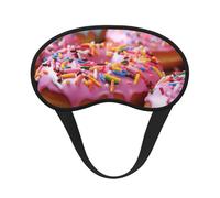 Schlafmaske für Seitenschläfer, Seide, Schlafmasken mit Gummiband, superweich, Augen-Schlafschutz, hübsche Donuts, Verdunkelung, Nacht-Augenbinde für Damen und Herren, Reisen