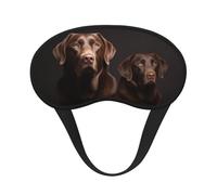 Schlafmaske für Seitenschläfer, Seide, Schlafmasken mit Gummiband, superweich, Augenschlaf Schattenabdeckung, braun, Labrador Retriever, Verdunkelung, Nacht-Augenbinde für Damen und Herren, Reisen