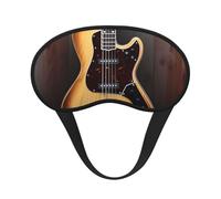 Schlafmaske für Seitenschläfer, Seide, Schlafmasken mit Gummiband, superweich, Augenschlaf Schattenabdeckung, Gitarre, Musikinstrument, Verdunkelung, Nacht-Augenbinde für Damen und Herren, Reisen