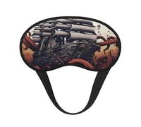 Schlafmaske für Seitenschläfer, Seide, Schlafmasken mit Gummiband, superweich, Augenschlaf Schattenabdeckung, Oktopus-Tentakel mit Schiffsverdunkelung, Nacht-Augenbinde für Damen und Herren, Reisen