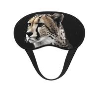 Schlafmaske für Seitenschläfer, Seiden-Augenmasken, superweich, mit elastischem Band, Verdunkelung, Augenmaske, Geparden-Nacht-Augenbinde, für Damen und Herren, Reisen