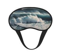 Schlafmaske für Seitenschläfer, Seiden-Augenmasken, superweich, mit elastischem Band, Verdunkelung, Augenmaske, Wildmeer, Nacht-Augenbinde für Damen und Herren, Reisen