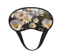 Schlafmaske für Seitenschläfer, Seiden-Augenmasken, superweich, mit elastischem Band, Verdunkelung, Augenmaske, schöne Gänseblümchen, Nacht-Augenbinde für Damen und Herren, Reisen