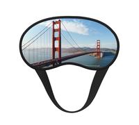 Schlafmaske für Seitenschläfer, Seiden-Augenmasken, superweich, mit elastischem Band, Verdunkelung, Augenmaske, San Francisco, Golden Gate Bridge, Nacht-Augenbinde für Damen und Herren, Reisen