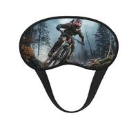Schlafmaske für Seitenschläfer, Seiden-Augenmasken, superweich, mit elastischem Band, Verdunkelung, Schlafmaske, Mountainbike, Turnier, Nacht, Augenbinde für Damen, Herren, Reisen