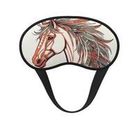 Schlafmaske für Seitenschläfer, Seiden-Augenmasken, superweich, mit elastischem Band, Verdunkelung, Schlafmaske, Amorpfeil, Liebe, Pferd, Nacht-Augenbinde für Damen und Herren, Reisen