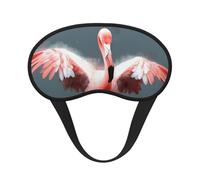 Schlafmaske für Seitenschläfer, Seiden-Augenmasken, superweich, mit elastischem Band, Verdunkelung, Schlafmaske, Flamingo, Nacht-Augenbinde, für Damen und Herren, Reisen