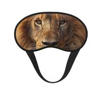 Schlafmaske für Seitenschläfer, Seiden-Augenmasken, superweich, mit elastischem Band, Verdunkelung, Schlafmaske, afrikanischer Löwenkopf, Nacht-Augenbinde für Damen, Herren, Reisen