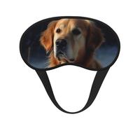 Schlafmaske für Seitenschläfer, Seiden-Schlafmasken mit Gummiband, superweich, Augen-Schlafschutz, Golden Retriever, Verdunkelung, Nacht-Augenbinde, für Damen und Herren, Reisen