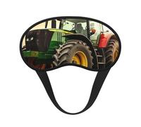 Schlafmaske für Seitenschläfer, Seiden-Schlafmasken mit Gummiband, superweich, Augen-Schlafschutz, Traktor-Thema, Verdunkelung, Nacht-Augenbinde für Damen und Herren, Reisen