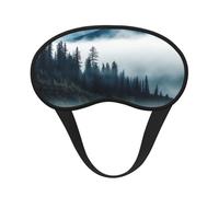 Schlafmaske für Seitenschläfer, Seiden-Schlafmasken mit Gummiband, superweich, Augenschlaf Schattenabdeckung, neblige Berge, Landschaft, Verdunkelung, Nacht-Augenbinde, für Damen und Herren, Reisen