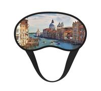 Schlafmaske für Seitenschläfer, Seiden-Schlafmasken mit Gummiband, superweich, Augenschlaf Schattenabdeckung, Grand C in Italien, Verdunkelung, Nacht-Augenbinde für Damen und Herren, Reisen