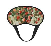 Schlafmaske für Seitenschläfer, Seiden-Schlafmasken mit Gummiband, superweich, Augenschlaf Schattenabdeckung, Obst unter dem Baum, Verdunkelung, Nacht-Augenbinde für Damen und Herren, Reisen