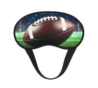 Schlafmaske für Seitenschläfer, Seiden-Schlafmasken mit Gummiband, superweich, Augenschutz, American Football, Verdunkelung, Nacht-Augenbinde, für Damen und Herren, Reisen