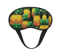Schlafmaske für Seitenschläfer, tropische Früchte, Ananas, Cup-Form, Verdunkelung, Augenmaske, Schattierungen, Abdeckung für Damen und Herren