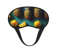 Schlafmaske für Seitenschläfer, tropische Früchte, Ananas, Cup-Form, Verdunkelung, Augenmaske, Schattierungen, Abdeckung für Damen und Herren