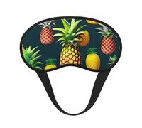 Schlafmaske für Seitenschläfer, tropische Früchte, Ananas-Druck, Cup-Form, Verdunkelung, Augenmaske, Schattierungen, Abdeckung für Damen und Herren