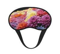 Schlafmaske für Seitenschläfer, weich, atmungsaktiv, Regenbogen-Blume, Augenmaske, Verdunkelung, Seide, Augenschlaf mit elastischem Band, Nacht-Augenbinde für Damen und Herren, Reise-Nickerchen