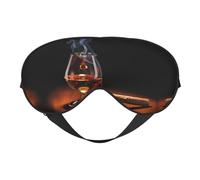 Schlafmaske für Zigarren und Whiskey, glatt, weich, verstellbar, Schattierung, Augenbinde, Augenmaske für Ausruhen, Reisen