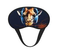Schlafmaske, Giraffenmotiv, mit Kopfhörern, Augenmaske zum Schlafen, Verdunkelung, für Männer und Frauen, Schlafmaske, bequeme Augenbinde, Augenmaske für Nachtschlaf, Reisen, Nickerchen, Büro