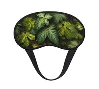 Schlafmaske, grüne Blätter und Pflanzen, Augenmaske zum Schlafen, Verdunkelung, Augenschlaf für Männer und Frauen, Schlafmaske, bequeme Augenbinde, Lidschatten für Nachtschlaf, Reisen, Nickerchen,