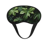 Schlafmaske, grüne Blättermuster, Augenmaske zum Schlafen, Verdunkelung, für Männer und Frauen, Schlafmaske, bequeme Augenbinde, Augenmaske für Nachtschlaf, Reisen, Nickerchen, Büro