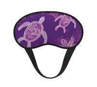 Schlafmaske Hawaii mit lila Meeresschildkröte, Augenmaske zum Schlafen, Verdunkelung, Augenschlaf für Männer und Frauen, Schlafmaske, bequeme Augenbinde, Augenschatten für Nachtschlaf, Reisen,