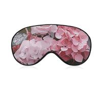 Schlafmaske, Hortensien, verdunkelnd, belüfteter Stoff, verstellbarer Tragestil, Nulldruck-Schlafmaske, weich, hautfreundlich, Lidschatten für Damen und Herren