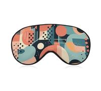 Schlafmaske im abstrakten Formstil, mit verstellbarem Riemen, bequeme und weiche Augenmaske zum Schlafen, Lichtblockierung, leichte und atmungsaktive Augenabdeckung für Männer und Frauen