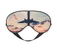 Schlafmaske im Flugzeug, Sonnenuntergang, Himmel, Augenbinde, weicher Augenschutz für Damen und Herren, für Reisen, Nickerchen, Meditation