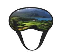 Schlafmaske, malerische Hawaii-Golf-Augenmaske zum Schlafen, Verdunkelung, Augenschlaf für Männer und Frauen, Schlafmaske, bequeme Augenbinde, Augenschatten für Nachtschlaf, Reisen, Nickerchen, Büro