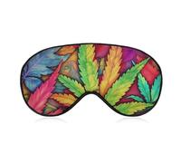 Schlafmaske, mehrfarbig, weich, bequem, Augenmaske mit verstellbarem Riemen, Augenschutz, Augenschutz für Männer und Frauen, Arbeit, Reisen