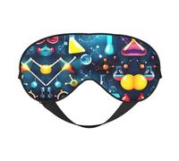 Schlafmaske mit abstraktem Wissenschafts-Chemie-Druck, Nacht-Augenbinde, weicher Augenschutz für Damen und Herren, für Reisen, Nickerchen, Meditation