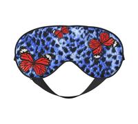 Schlafmaske mit abstrakten bunten Schmetterlingen, Augenmasken für Schlaf, doppelseitig, Schlafmasken für Damen und Herren, Verdunkelung, Augenabdeckungen zum Schlafen, Reisen