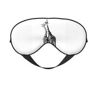 Schlafmaske mit afrikanischem Giraffen-Druck, Augenbinde, weicher Augenschutz für Damen und Herren, für Reisen, Nickerchen, Meditation