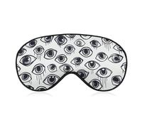 Schlafmaske mit Augapfel-Linienmuster, Augenmaske, Augenmasken für Schlafmasken für Damen und Herren, Reiseaugenmaske, verstellbare Schlafmaske, Schlafmaske, Verdunkelung, niedliche Schlafmaske