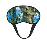 Schlafmaske mit Bären-Koala-Druck, Augen-Schlafmaske für Damen und Herren, für totale Dunkelheit, reduziert geschwollene Augenmaske