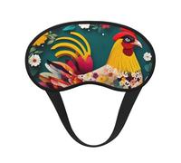 Schlafmaske mit Blumenherz, Huhn-Druck, für Seitenschläfer, Cup-Form, Verdunkelung, Augenmaske, Schattierungen, Abdeckung für Damen und Herren