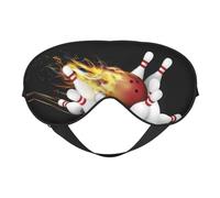 Schlafmaske mit Bowlingball, glatt, weich, verstellbar, Schattierung, Augenbinde, Augenmaske für Ausruhen, Reisen