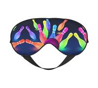 Schlafmaske mit Bowlingkugeln, glatt, weich, verstellbare Schattierung, Augenbinde, Augenmaske für Ausruhen, Reisen