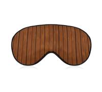 Schlafmaske mit braunem Holzmuster, lichtblockierende Augenmaske, bequem und weich, Augenabdeckung mit Gummiband, geeignet für Männer und Frauen, geeignet für Reisen/Schlafen