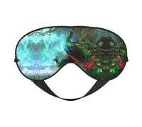 Schlafmaske mit buntem Pfauen-Aufdruck, Augenbinde, weicher Augenschutz für Damen und Herren, für Reisen, Nickerchen, Meditation