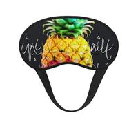 Schlafmaske mit bunten Früchten, Ananas, für Damen und Herren, Augenmaske zum Schlafen, lichtblockierend, Schlafmaske mit elastischem Band, Augenbinde für Flugreise, weich, atmungsaktiv,