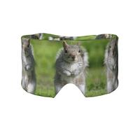 Schlafmaske mit Eichhörnchen-Motiv, weich, hautfreundlich, Augenabdeckungen, lichtblockierende Schlafmaske für Reisen, Yoga, Nickerchen